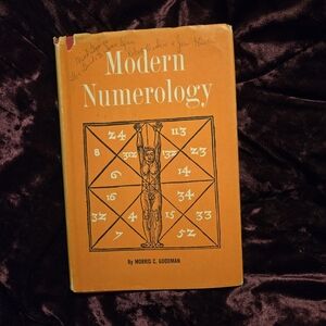 Vintage Modern Numerology Goodman Hardcover Mysticism Book